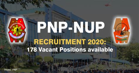 PNP NUP Hiring: 178 Vacant Positions for Non .